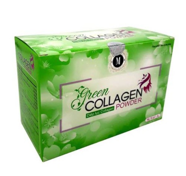 Diệp Lục Collagen (Green Collagen Powder) Khỏe Đẹp Từ Bên Trong- Hộp 30 gói