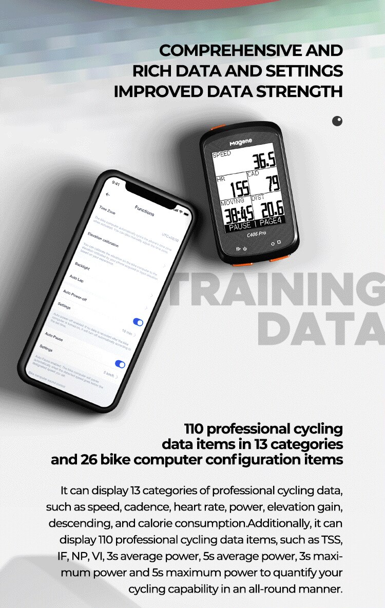 Đồng hồ GPS Magene C406 Pro dành cho xe đạp
