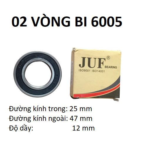 02 vòng bi 6005 juf