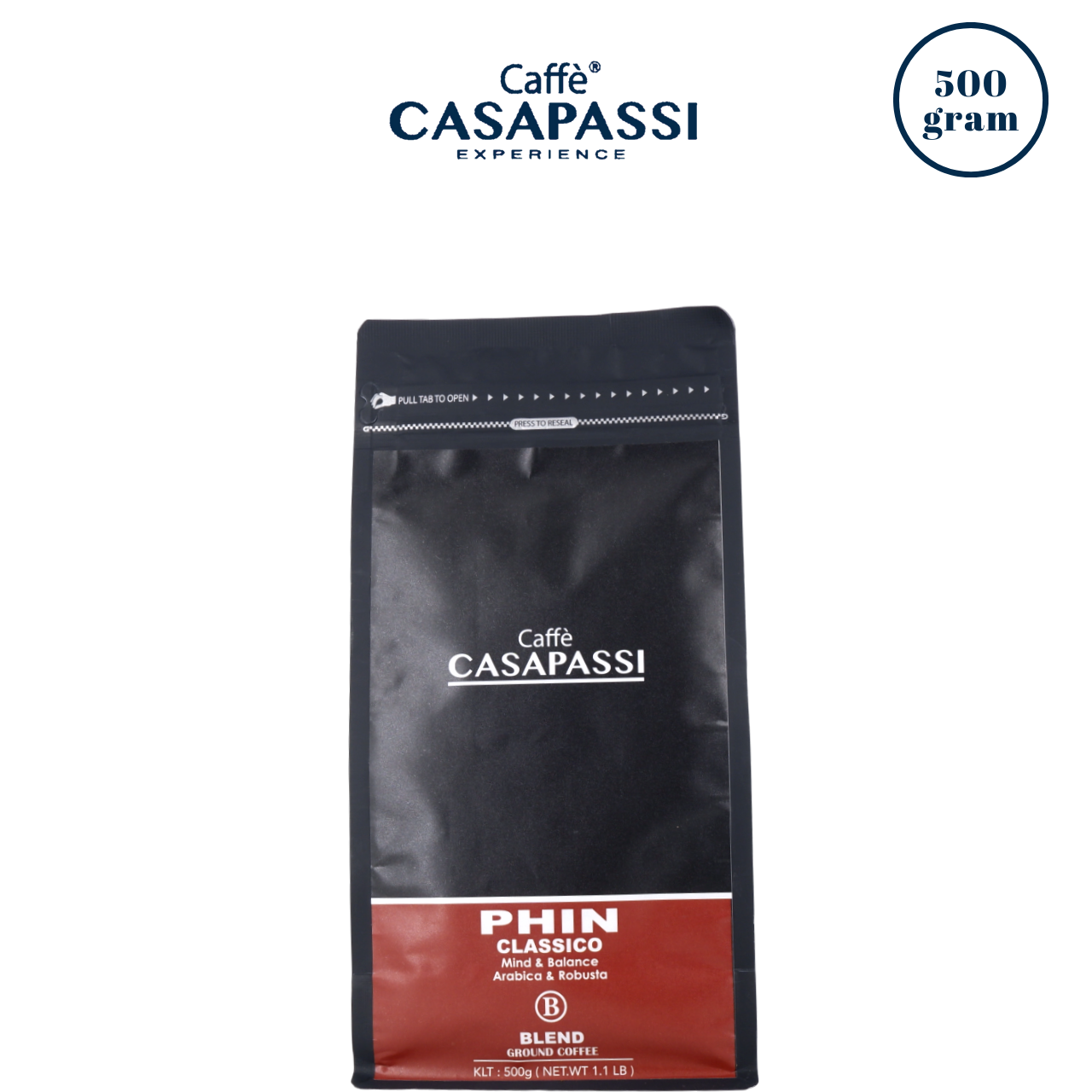 Casapassi Caffè | Classico Filter Coffee | Premium Medium Roast | Balanced Arabica & Robusta Blend