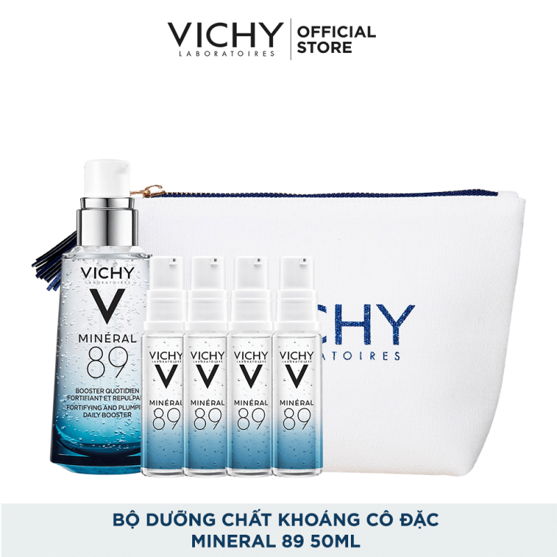 Bộ dưỡng Chất (Serum) Khoáng núi lửa cô đặc Vichy Mineral 89 Giúp Da Sáng Mịn Và Căng Mượt giá rẻ