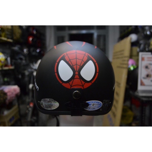 [HCM]Hàng công ty : Mũ phượt Spidermen kèm mui
