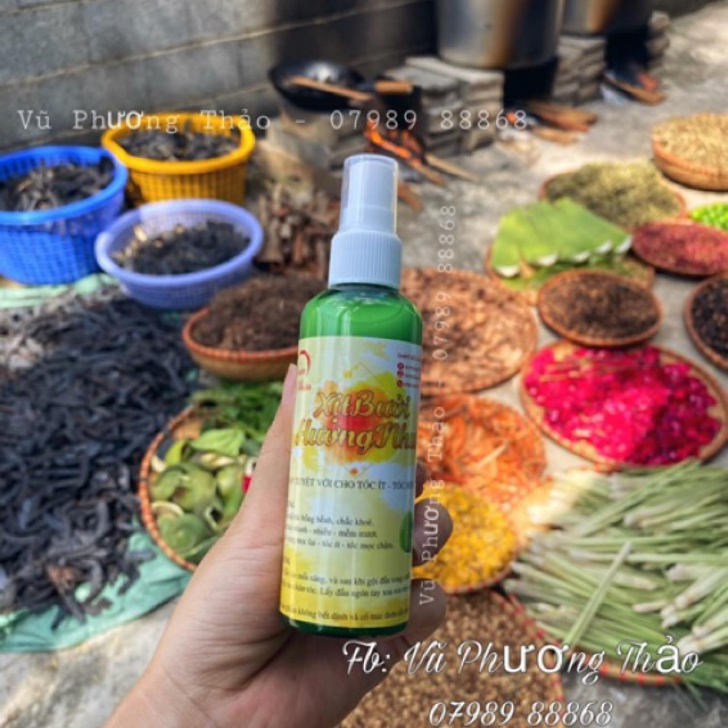 Xịt mọc tóc tinh dầu bưởi handmade