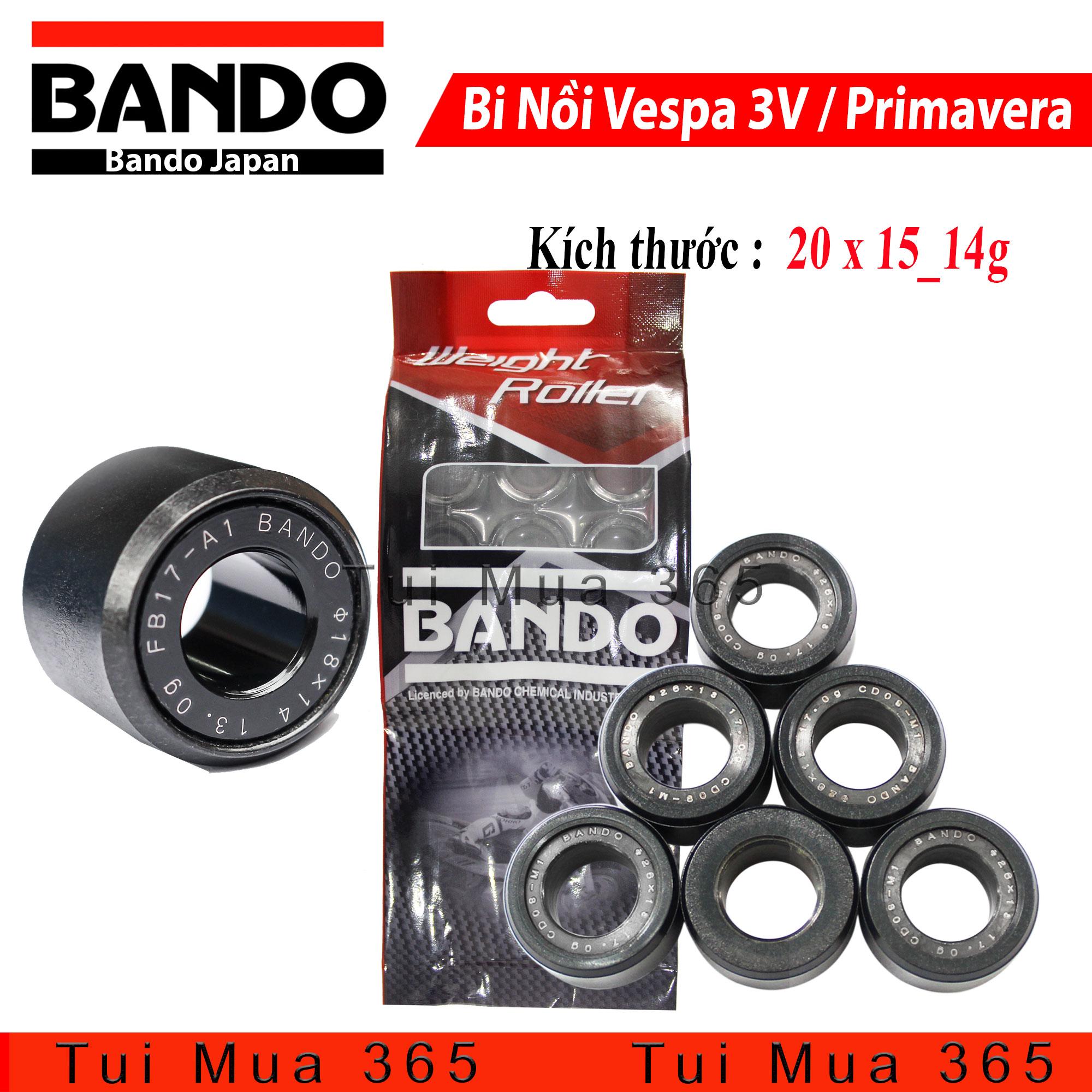 [HCM]Bộ Bi Nồi Bando Vespa 3V Primavera Độ Cho Vario AB125 PCX ( 20 x 15 14g )