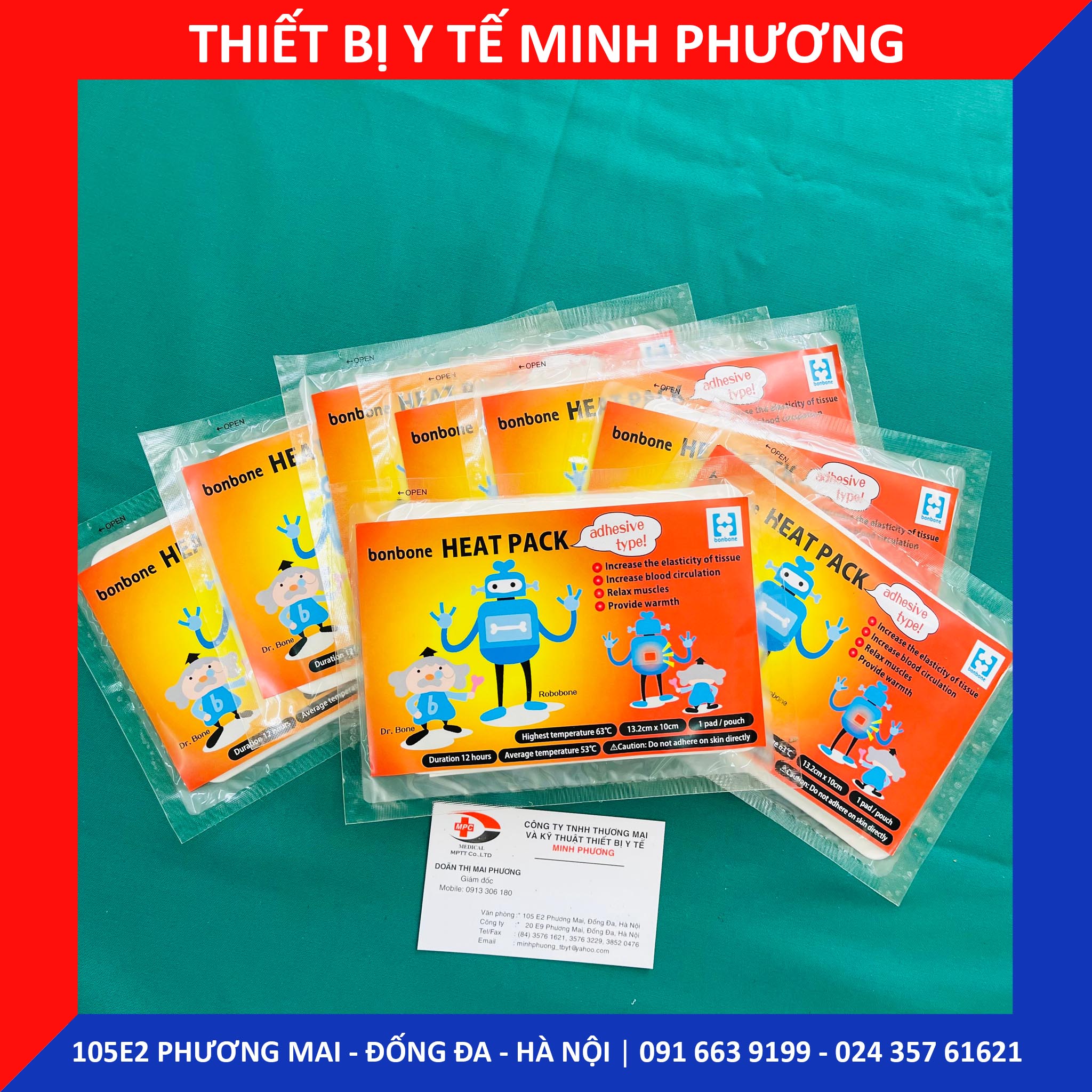 Miếng dán giữ nhiệt cơ thể BONBONE Nhật Bản