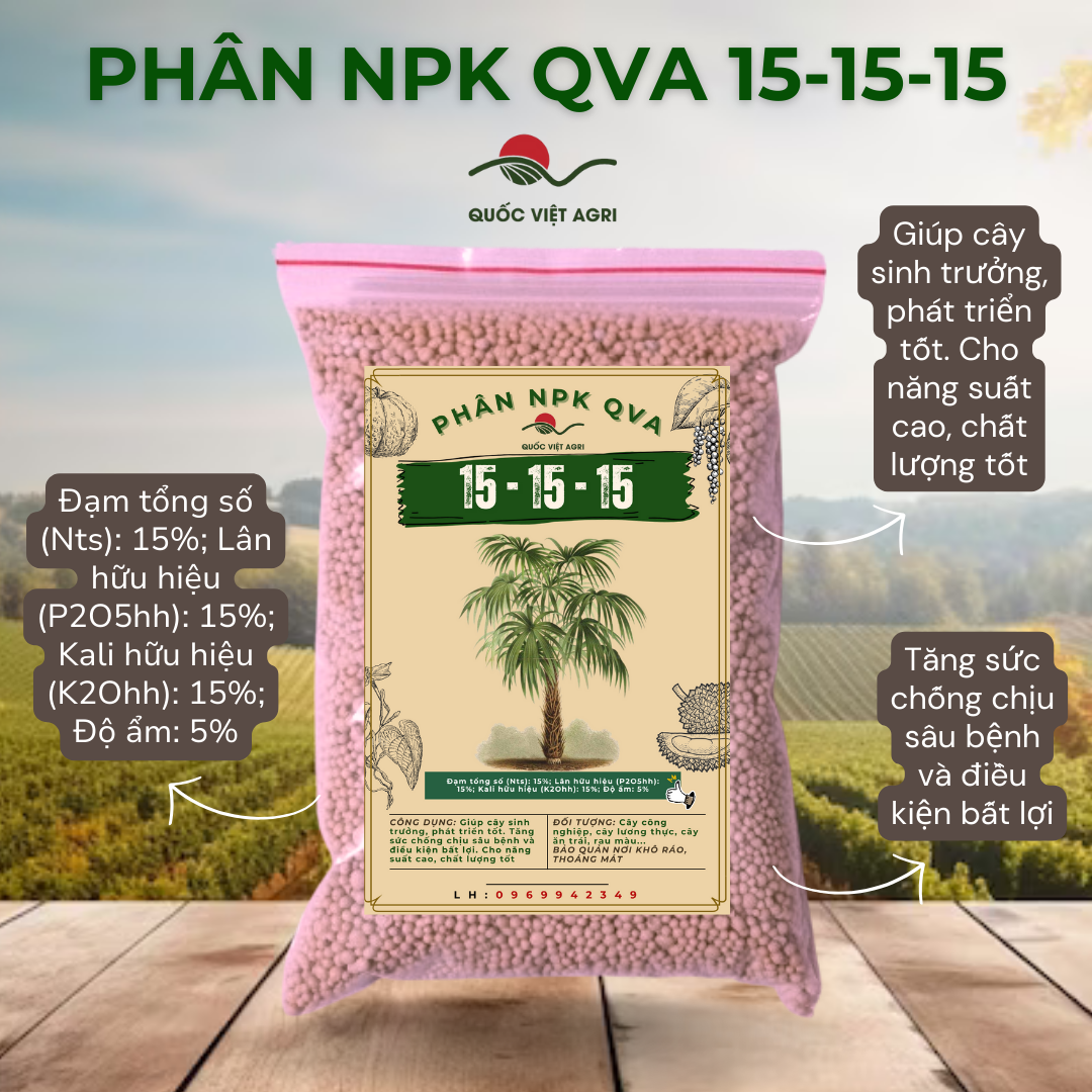 Phân bón hỗn hợp npk 15-15-15
