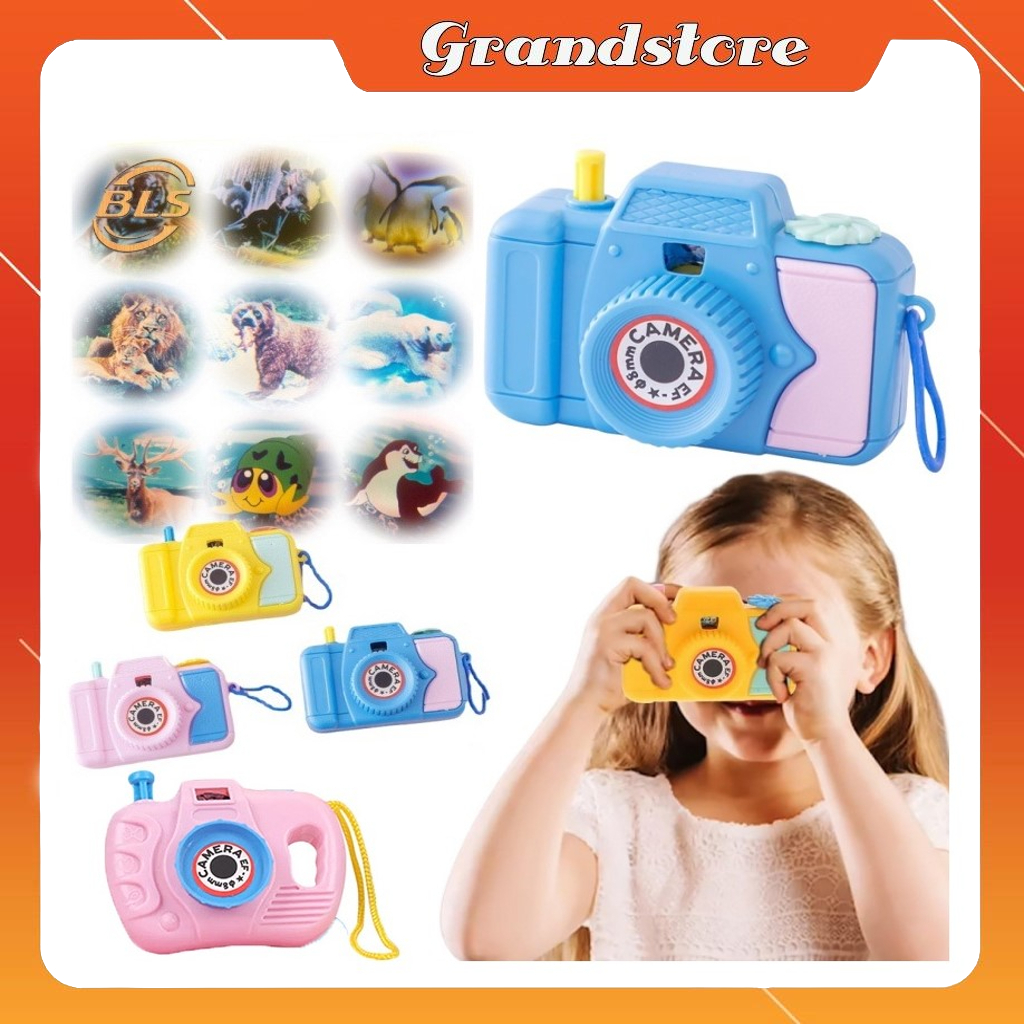 Đồ chơi máy chụp ảnh mini chiếu hình thú động vật cho bé trẻ em máy chụp hình mini mô hình thông minh phát triển trí tuệ