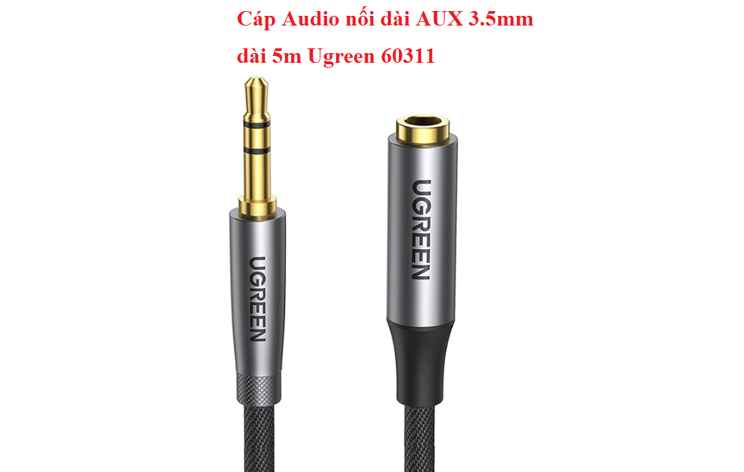 Cáp audio nối dài aux 3.5mm ugreen