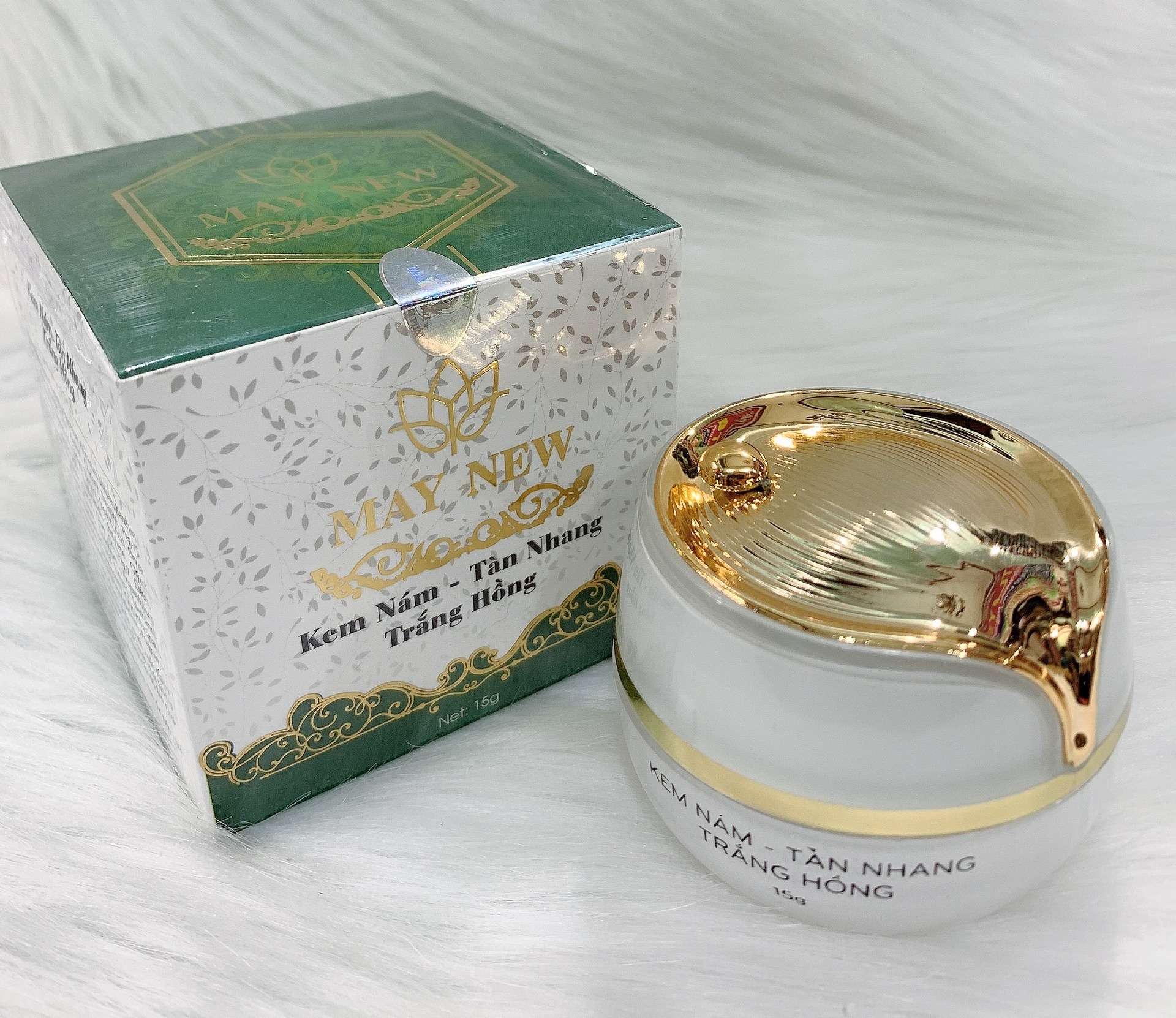 Kem nám tàn nhang trắng hồng May New 15G