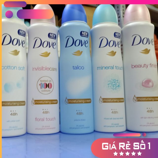 Xịt khử mùi toàn thân dove 150ml