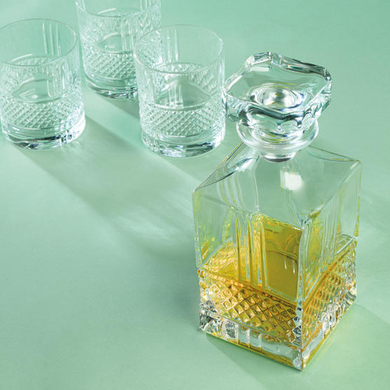 Bình vuông pha lê Ý RCR Brillante 850ml