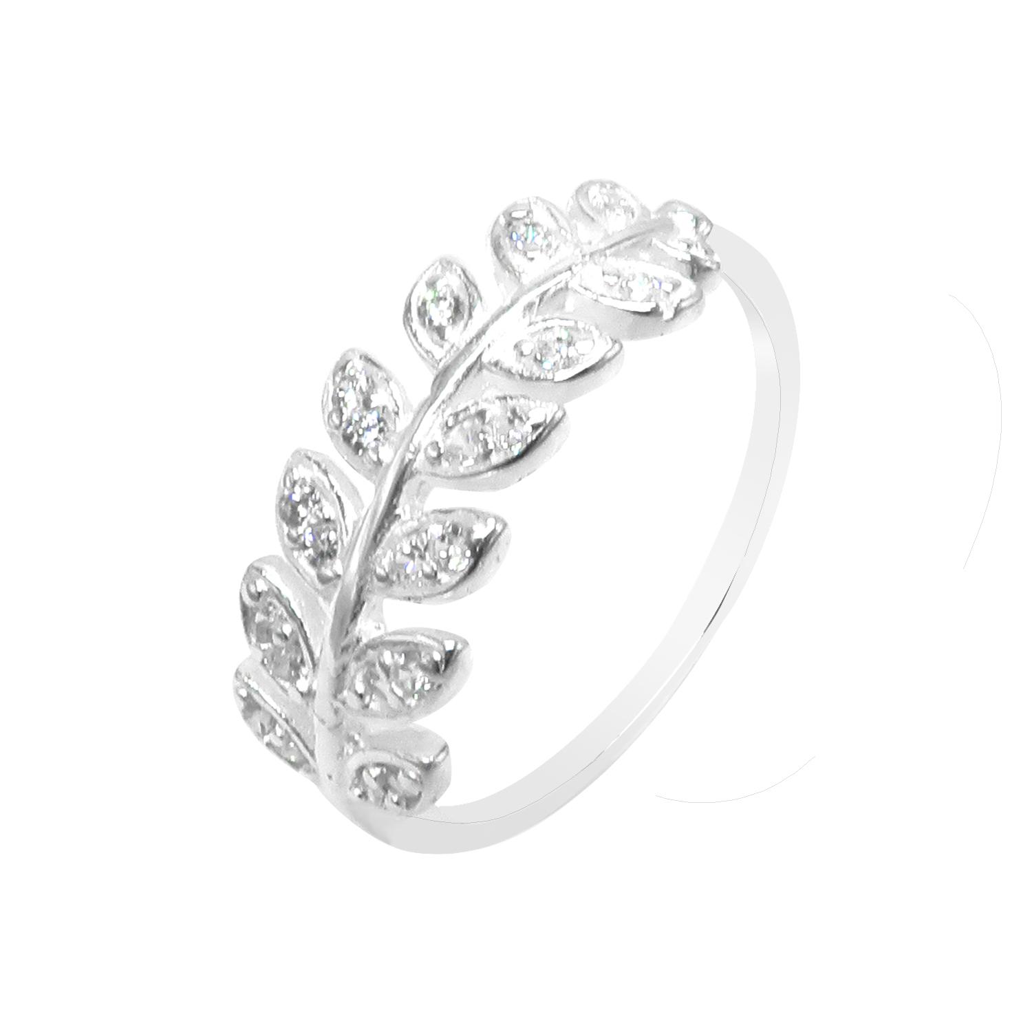 Nhẫn bạc nữ Panmila- Cành Olive- Nhẫn bạc thật (TS.NN.A7)