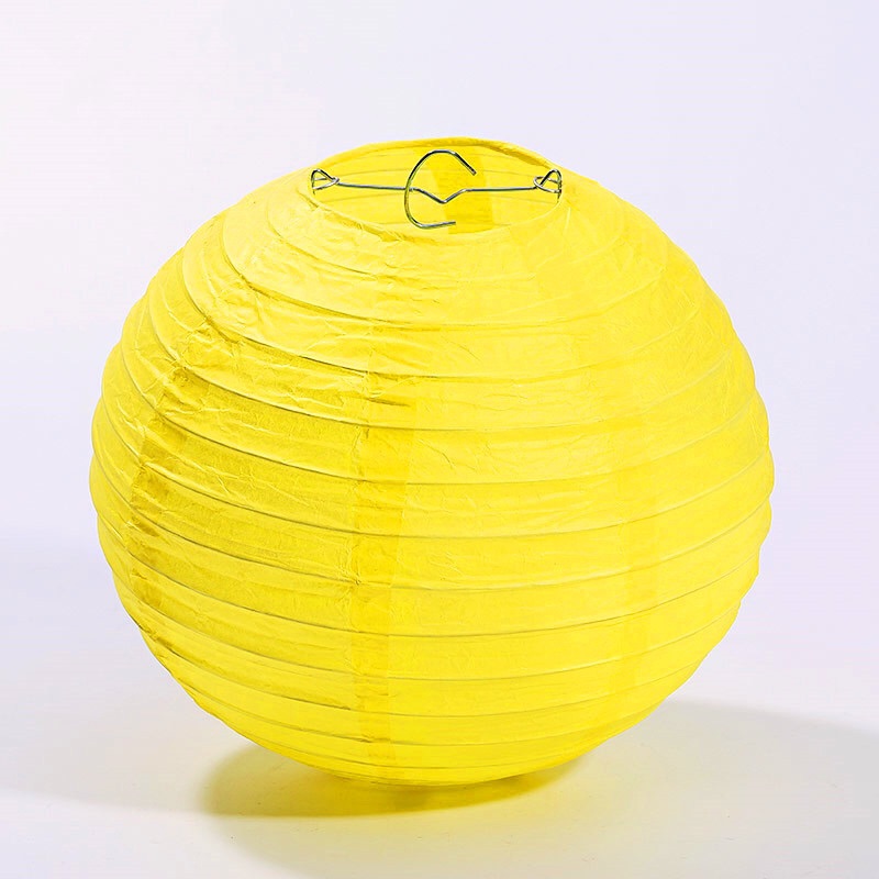 Bộ 10 đèn lồng giấy 20cm các màu
