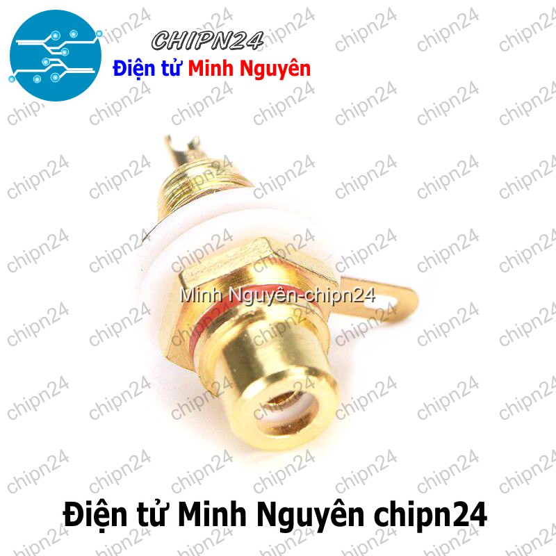 [1 cái] (F124.7) Đầu hàn Jack AV RCA Đỏ - HH005262