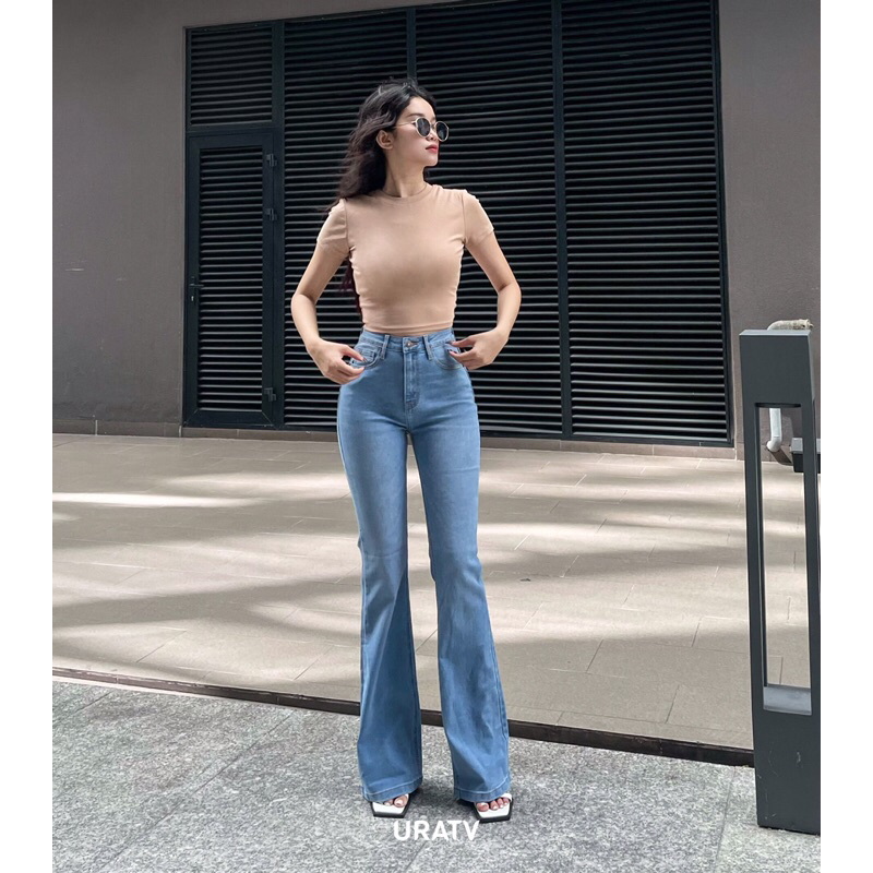 Quần jeans ống loe dáng dài V2 URATV
