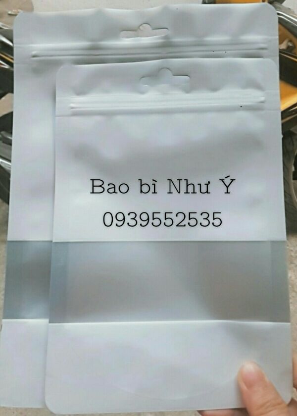 1kg - túi zipper cửa sổ tràn (Nhiều màu)