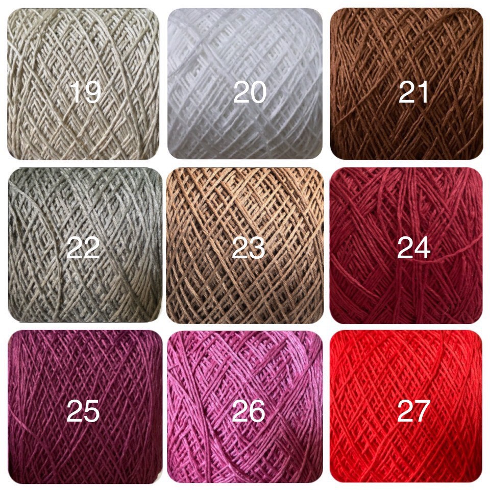 Sợi Cotton Việt Nam 1mm Cuộn 100gr (Mã màu từ 01 đến 50)