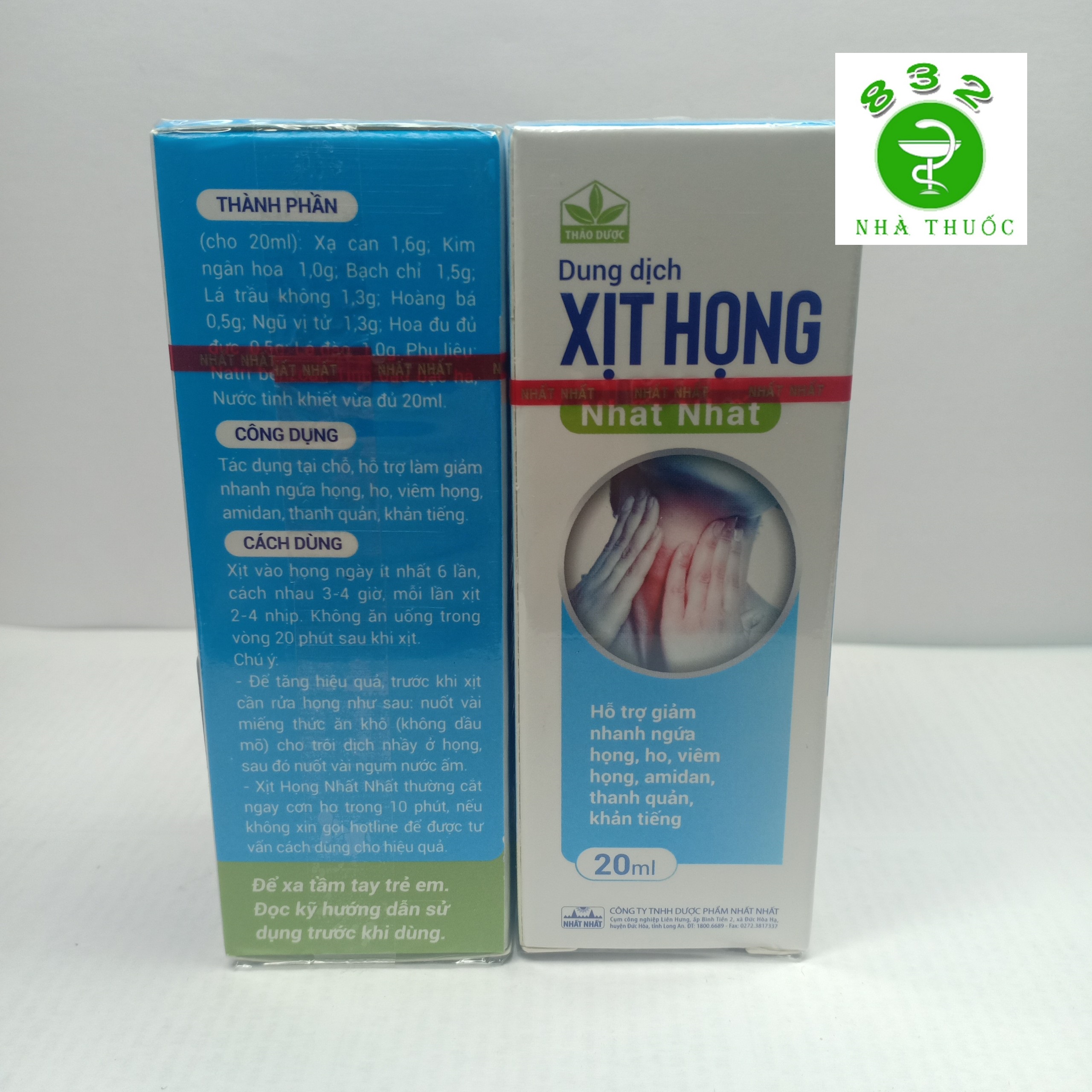 Dung dịch Xịt Họng Nhất Nhất lọ 20ml