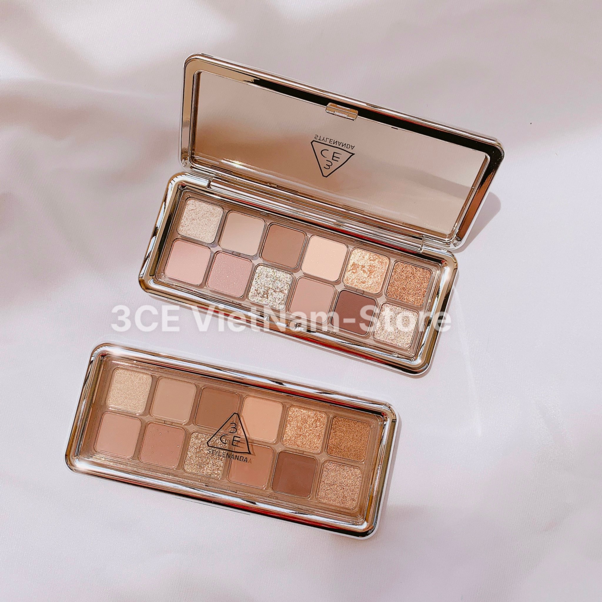 Phấn Mắt 12 Ô 3CE New Take Eyeshadow Palette (Motion Frame - Raw Neutrals - Creative Filter)