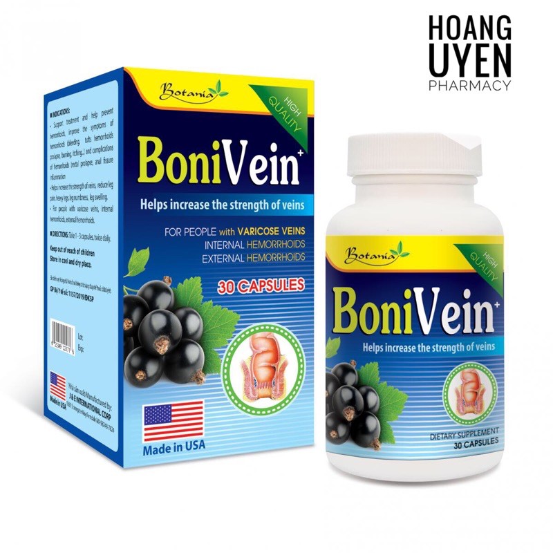 Bonivein - Hộp 30 viên