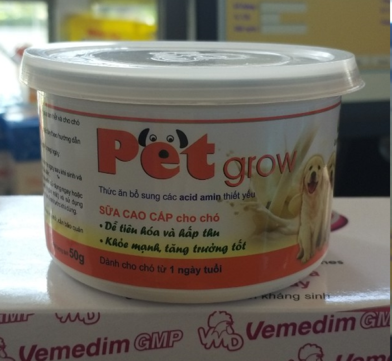 Sữa chó con PET GROW (không tiêu chảy) (Lon 50g)