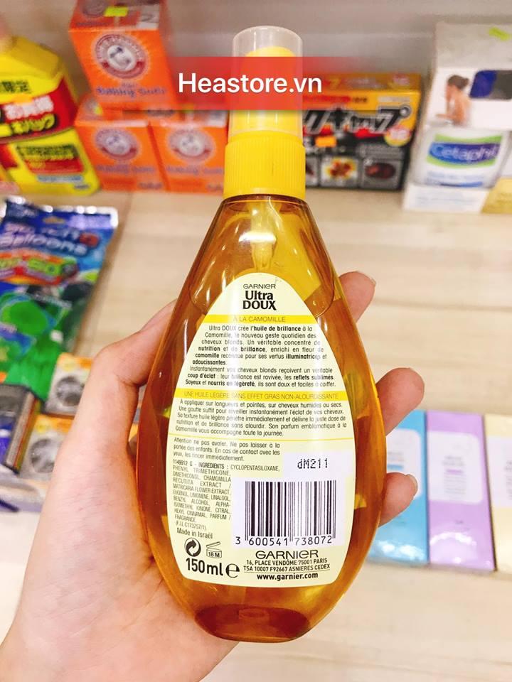 Tinh Dầu Dưỡng Tóc Garnier Ultra Doux
