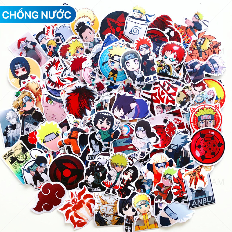 [ NARUTO Stickers ] Bộ Hình Dán Chủ Đề Manga Anime Trang Trí Chất Lượng Cao Chống Nước | Sticker Việt Nam