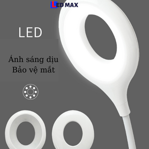 [HCM]Đèn đọc sách đầu giường, đèn ngủ để bàn 4 trong 1