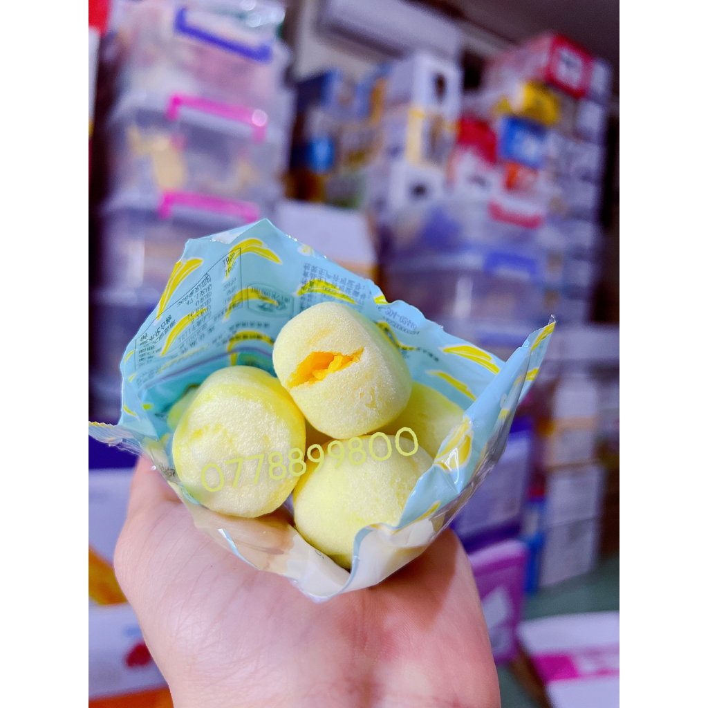 [Hoàn tiền 10%] Bánh bông lan viên mini sữa chua chuối (1 cái)