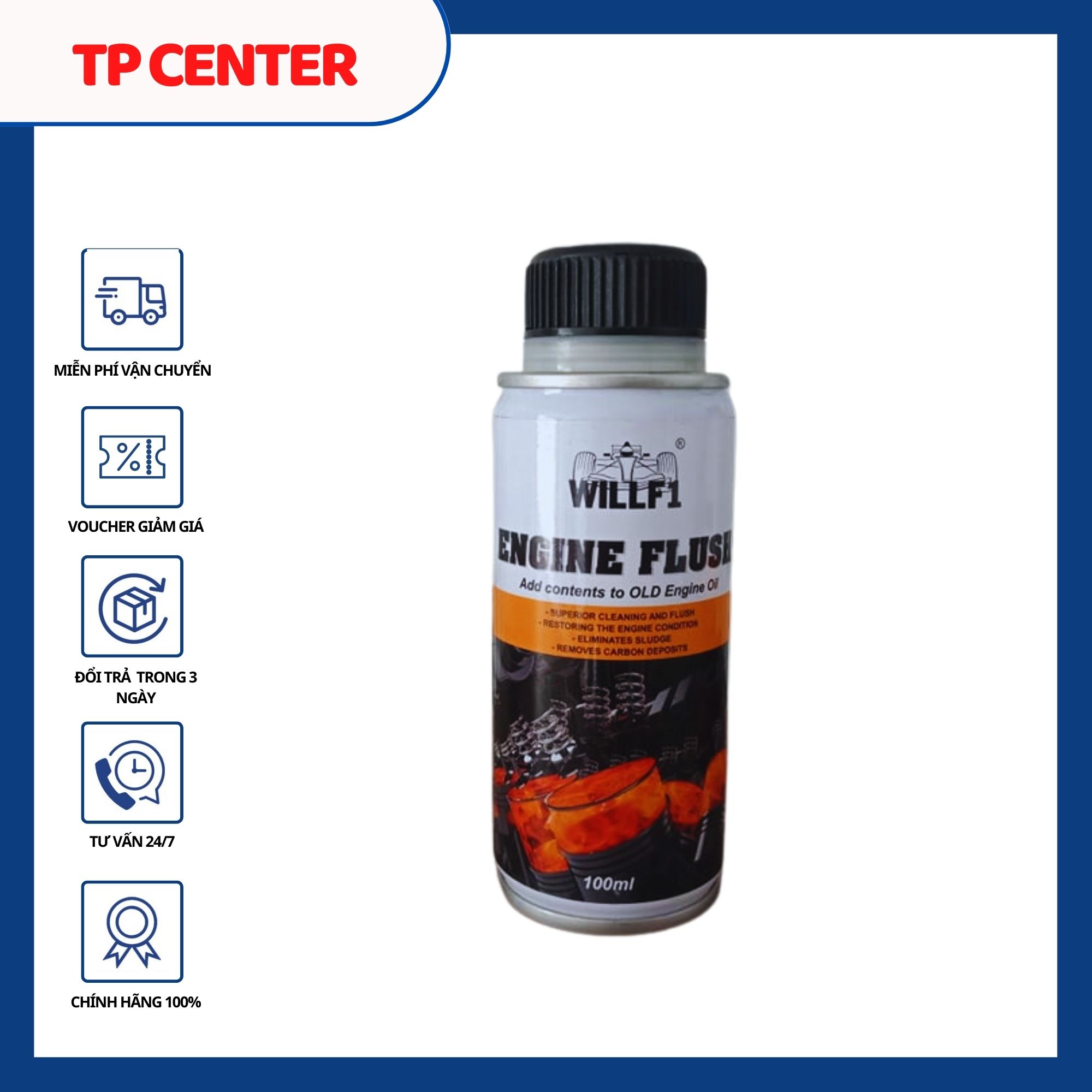 Súc rửa Nhớt trong động cơ Engine Flush 100ML các hãng Willf1, Zeus,Thunder .....