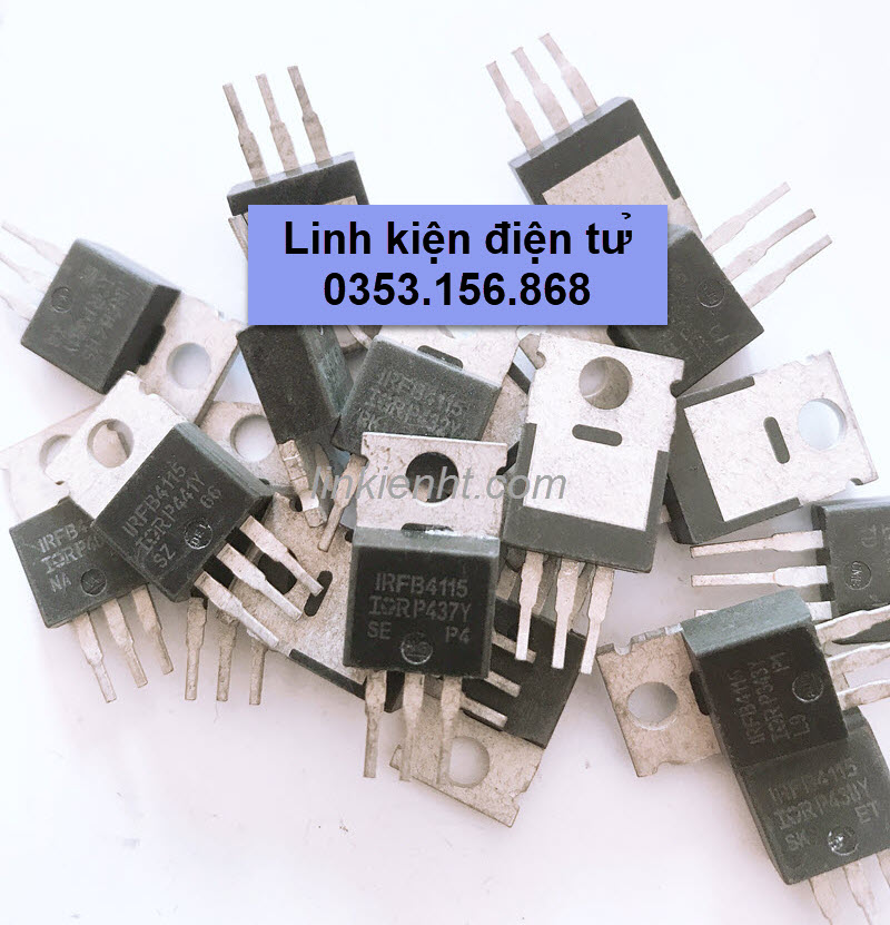 5 con mosfet irfb4115 fb4115 105a 150v chính hãng tháo máy
