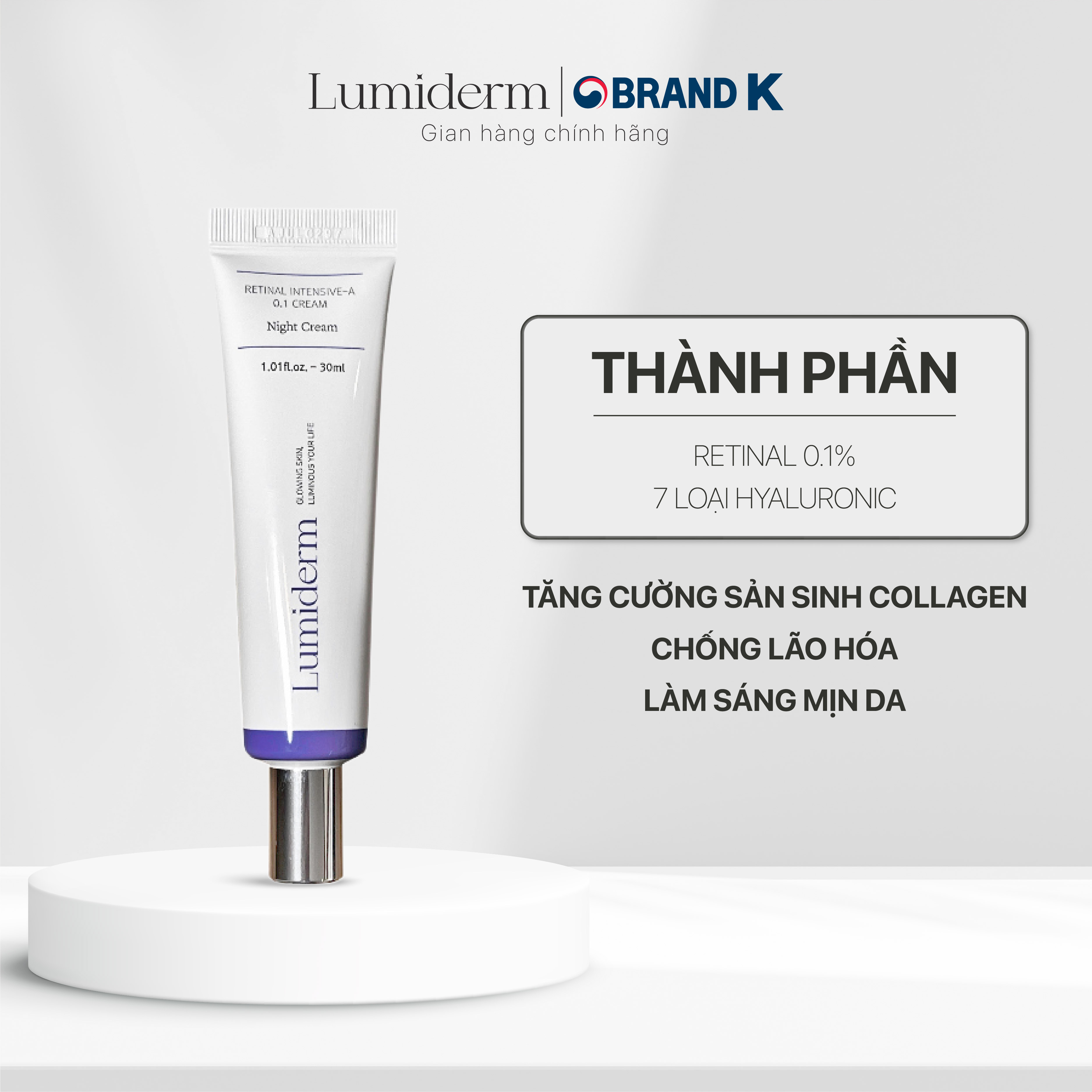 Kem dưỡng Lumiderm Retinal Intensive A 0.1 Cream