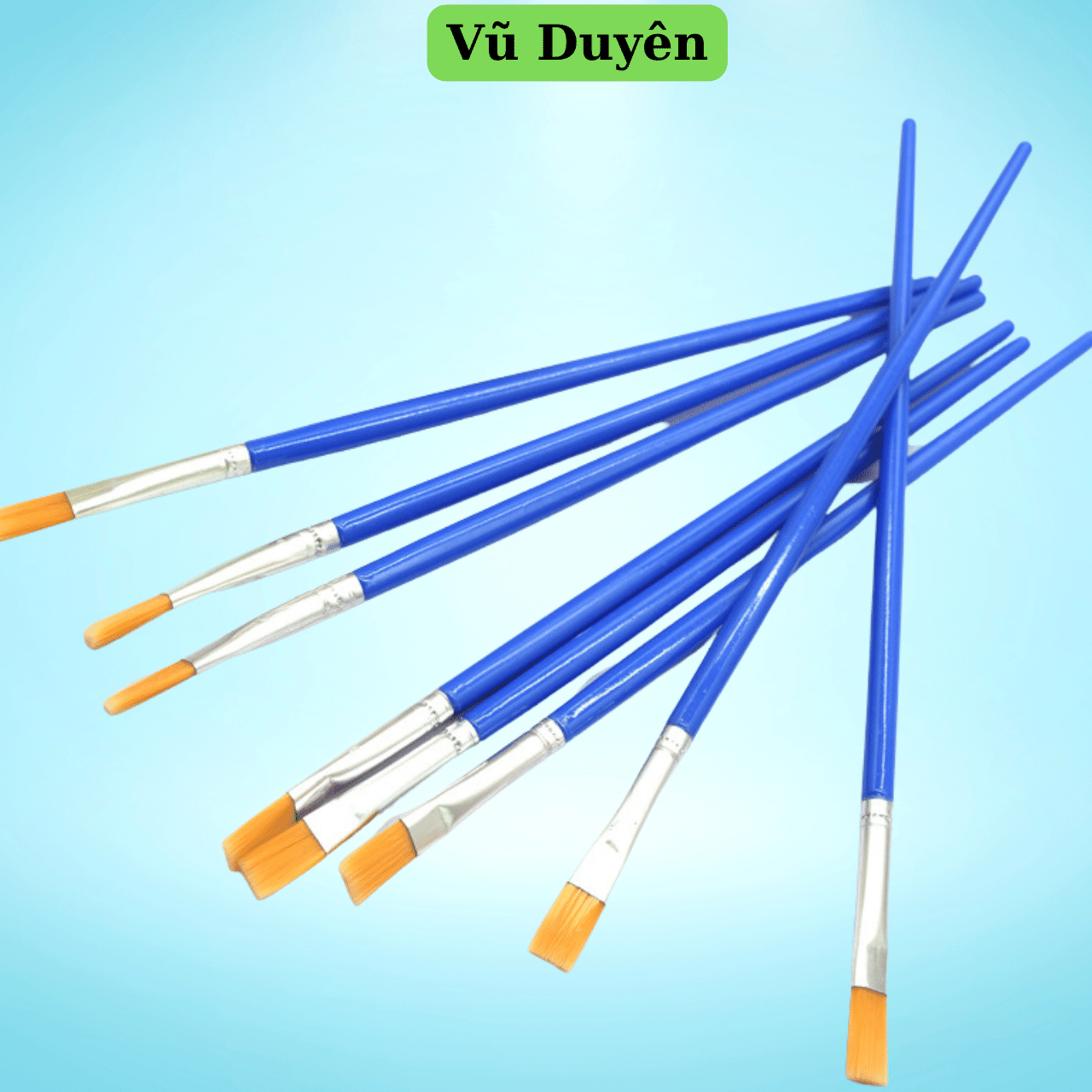 10 cây cọ vẽ màu nước ( cọ bản) cho bé