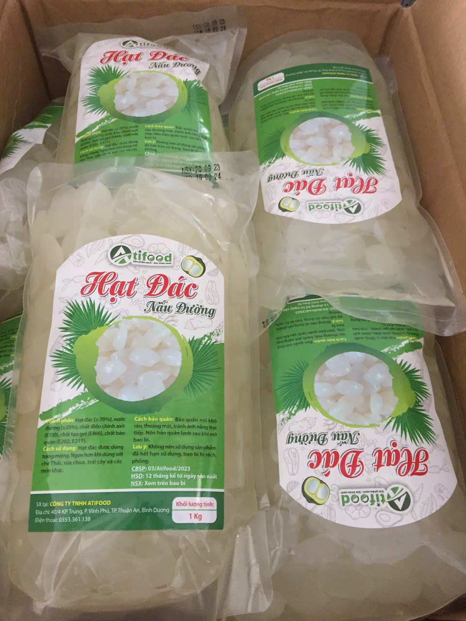 Hạt Đác Nấu Đường Atifood 1kg
