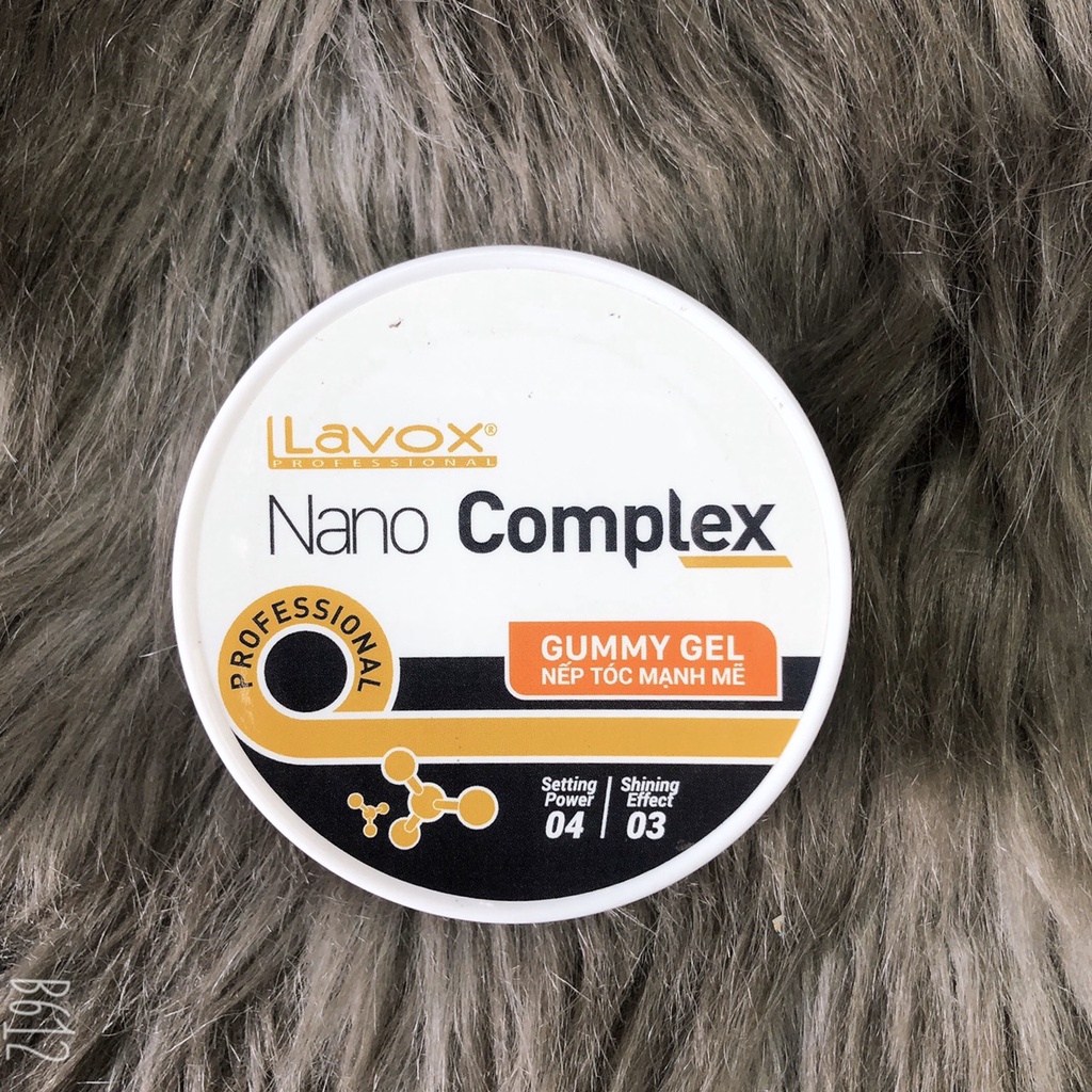 Gel Sáp wax tạo kiểu tóc nam Lavox Nano complex 80ml