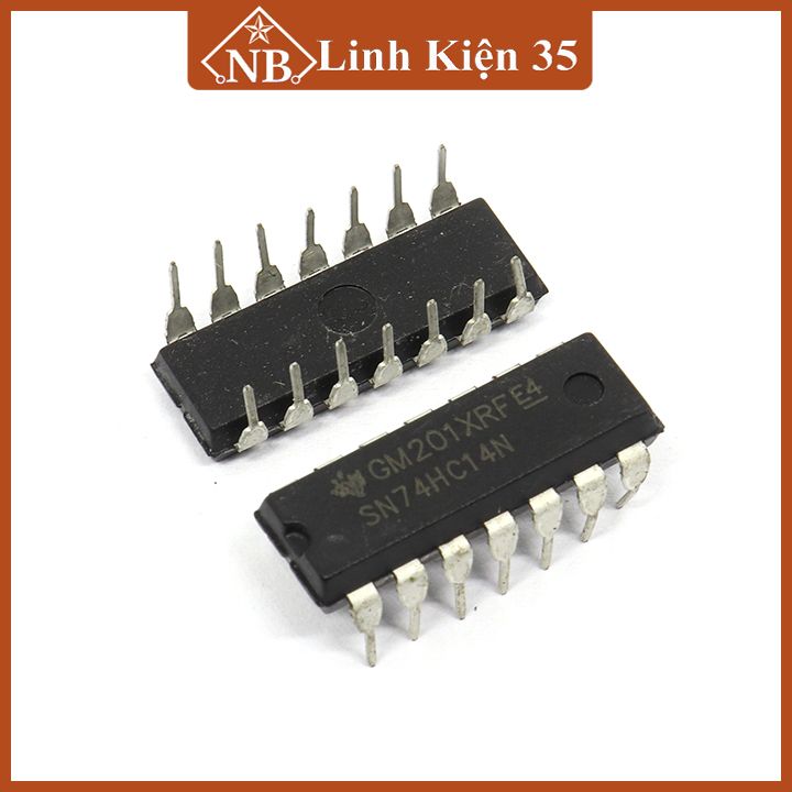 IC 74HC14 DIP14 Hex Inverter Schmitt Trigger - ic chuyển mạch trigger