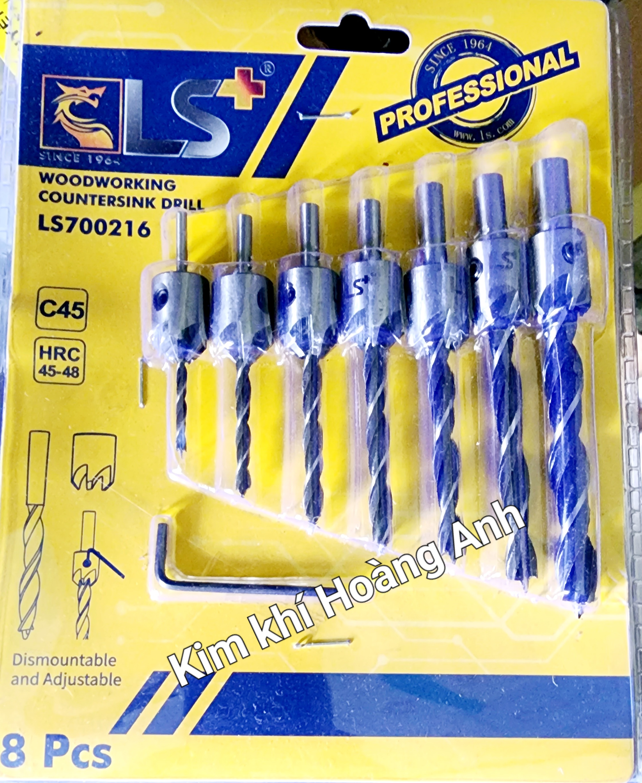 Bộ mũi khoan xoắn gỗ, mũi khoan gỗ chuyên dụng 3-10mm