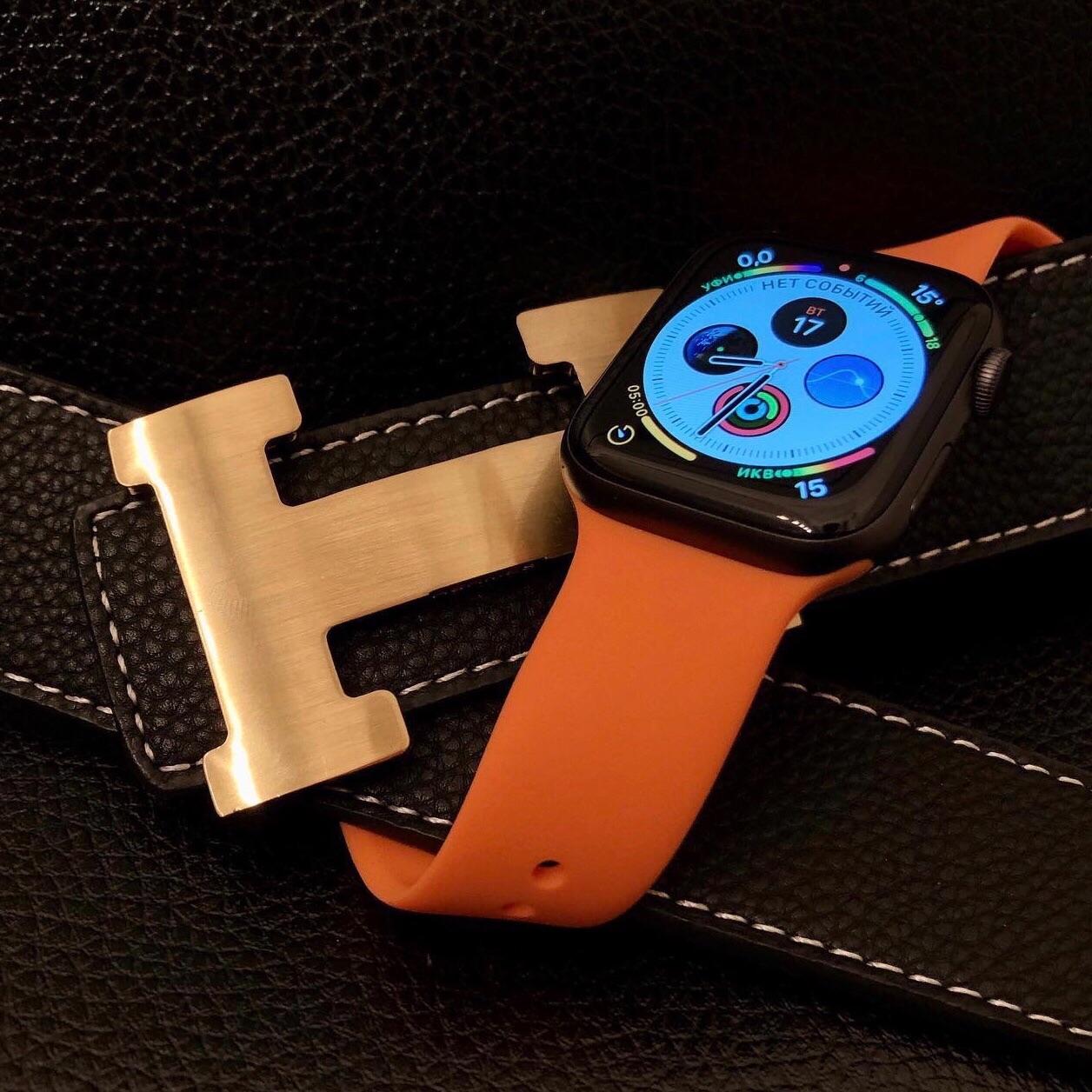 Dây Silicone Đồng Hồ Apple Watch Orange (không kèm mặt đồng hồ)