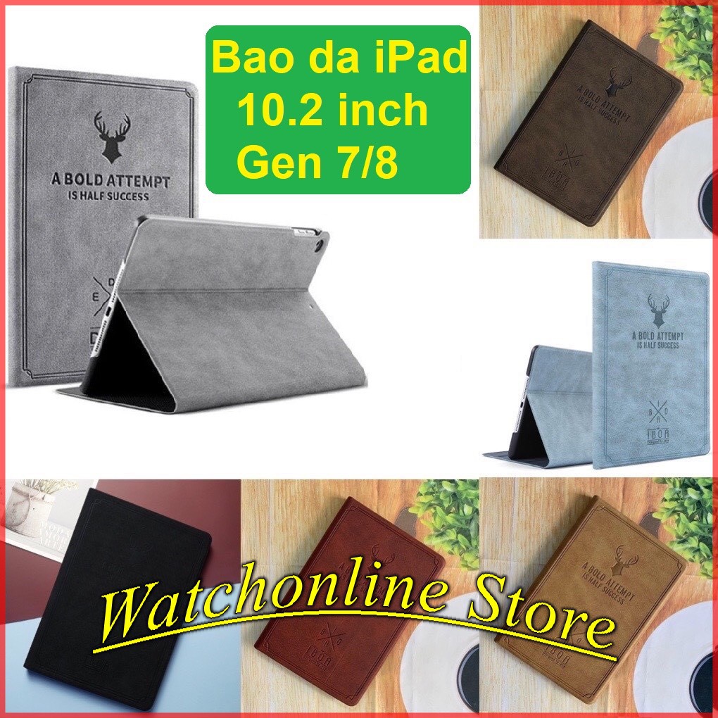 Bao da ipad 10.2 2019 gen 7 2019 gen 8 2020 họa tiết hươu