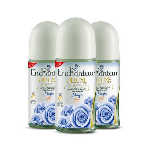 (Nước Xanh dương) Lăn khử mùi Enchanteur Deluxe Magic 50ml