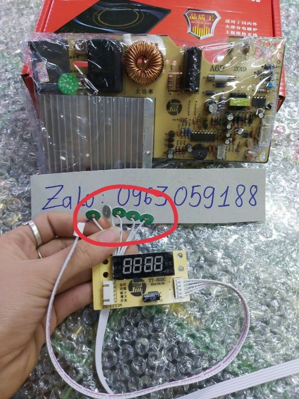 Bo bếp từ cảm ứng 5 nút - giá 1 bo