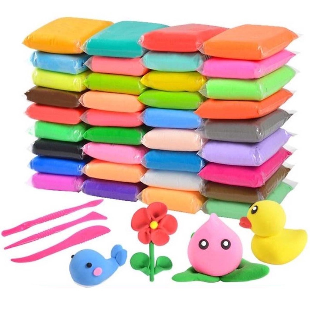 Đất sét tự khô Nhật 12/24/36 màu - Tặng 1 sticker 24 hình