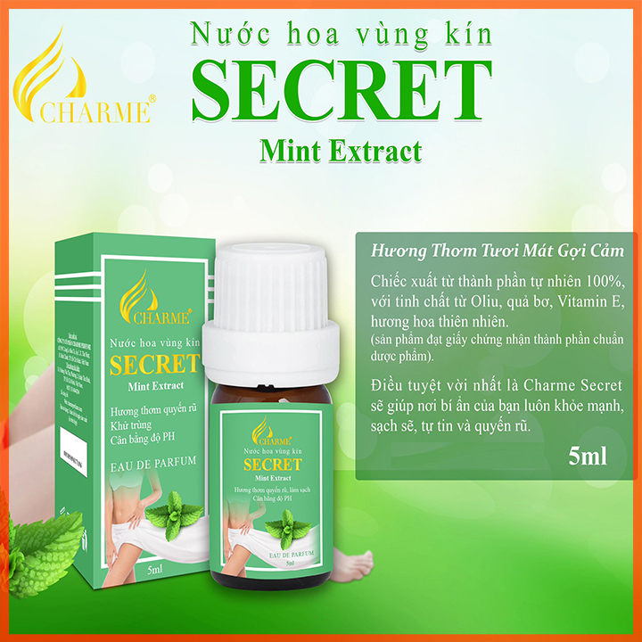 Nước Hoa Vùng Kín Charme_Secret Mint Extract 5ml
