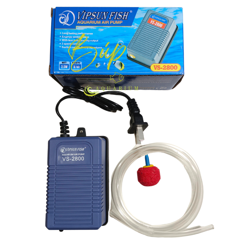 Máy sủi oxy mini 1 vòi Vipsun VS2800 ( Phụ kiện tặng kèm theo gồm có : 1m dây sủi + 1 quả sủi) / Búp aqua