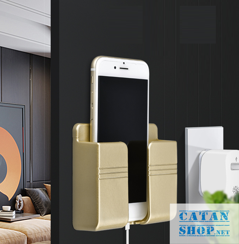 Khay, giá đỡ treo remote máy lạnh, tivi, sạc điện thoại đa năng, giá đỡ đầu dây điện tiện lợi giúp không gian nhà bạn vô cùng gọn gàng GD448-ketreoDT