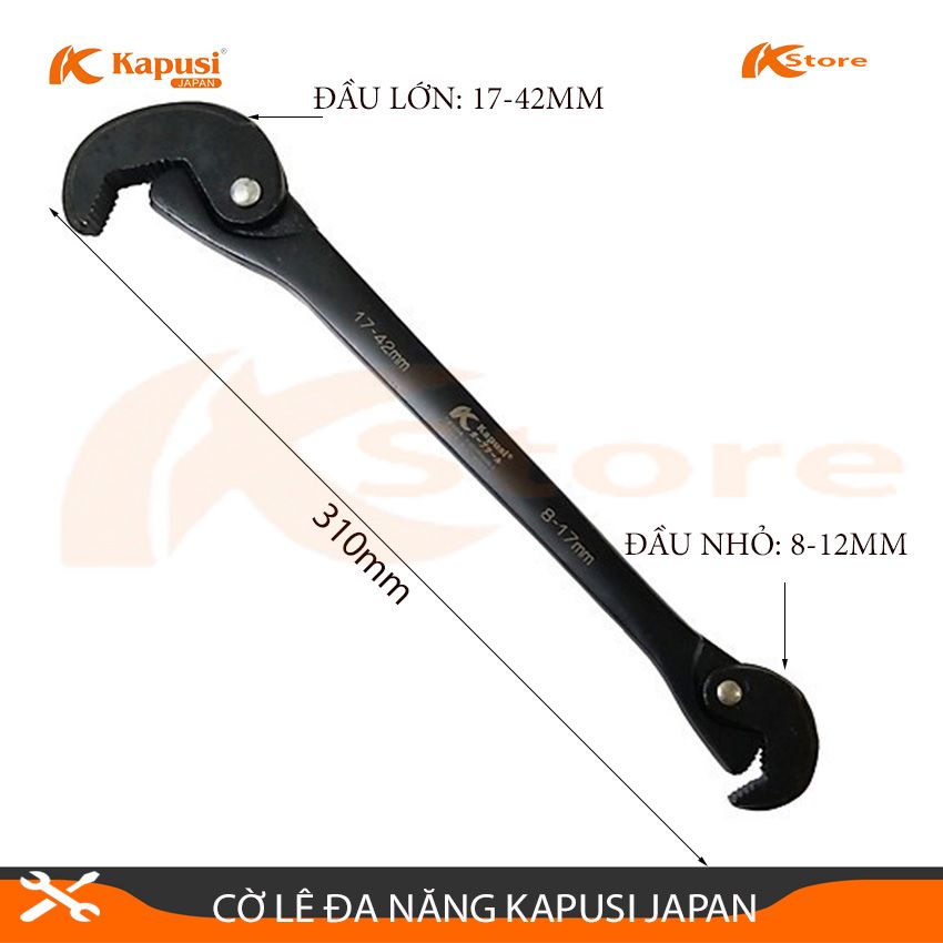 Cờ lê đa năng kapusi japan - mỏ lết cao cấp tiêu chuẩn nhật bản