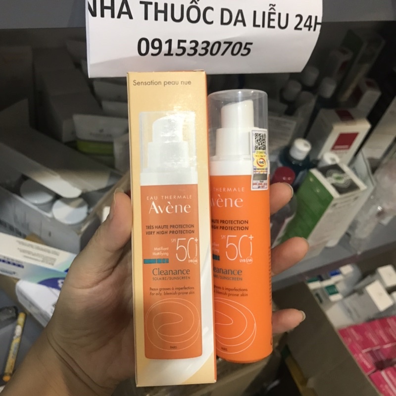 Kem chống nắng avene cleanance spf50 + 50ml cho da dầu