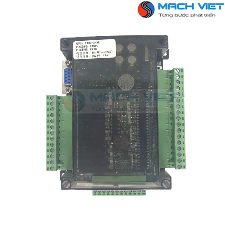 Board lập trình PLC FX3U 6AD 2DA (có pin, RS485) các loại 14MT / 14MR / 24MR / 24MT / 30MR / 32MT / 48MR / 48MT