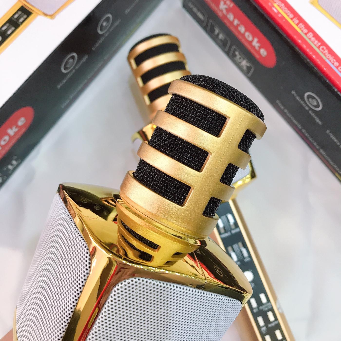 [HCM][SALE GIÁ SỐC] Micro Karaoke Micro Không Dây Micro Karaoke Bluetooth3 IN 1 SD17