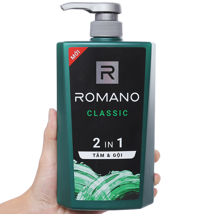 Tắm gội 2 trong 1 Romano Classic 650g